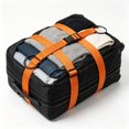 thumbnail image 4 of Travel Essentials – Elastic Luggage Connector Strap, 25.2" x 2.4", Adjustable Bungee for Suitcase, Orange, 4 of 5