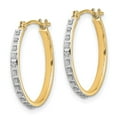 thumbnail image 2 of 14k Round Hinged Hoop Earrings, 2 of 4