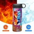 thumbnail image 6 of KLL Rainbow Melting Ice Cream Pattern 18OZ Water Bottle With Straw,Stainless Steel Sports Water Cup Flask Sports Water Cup Flask Wide Mouth Travel Thermal Mug, 6 of 8