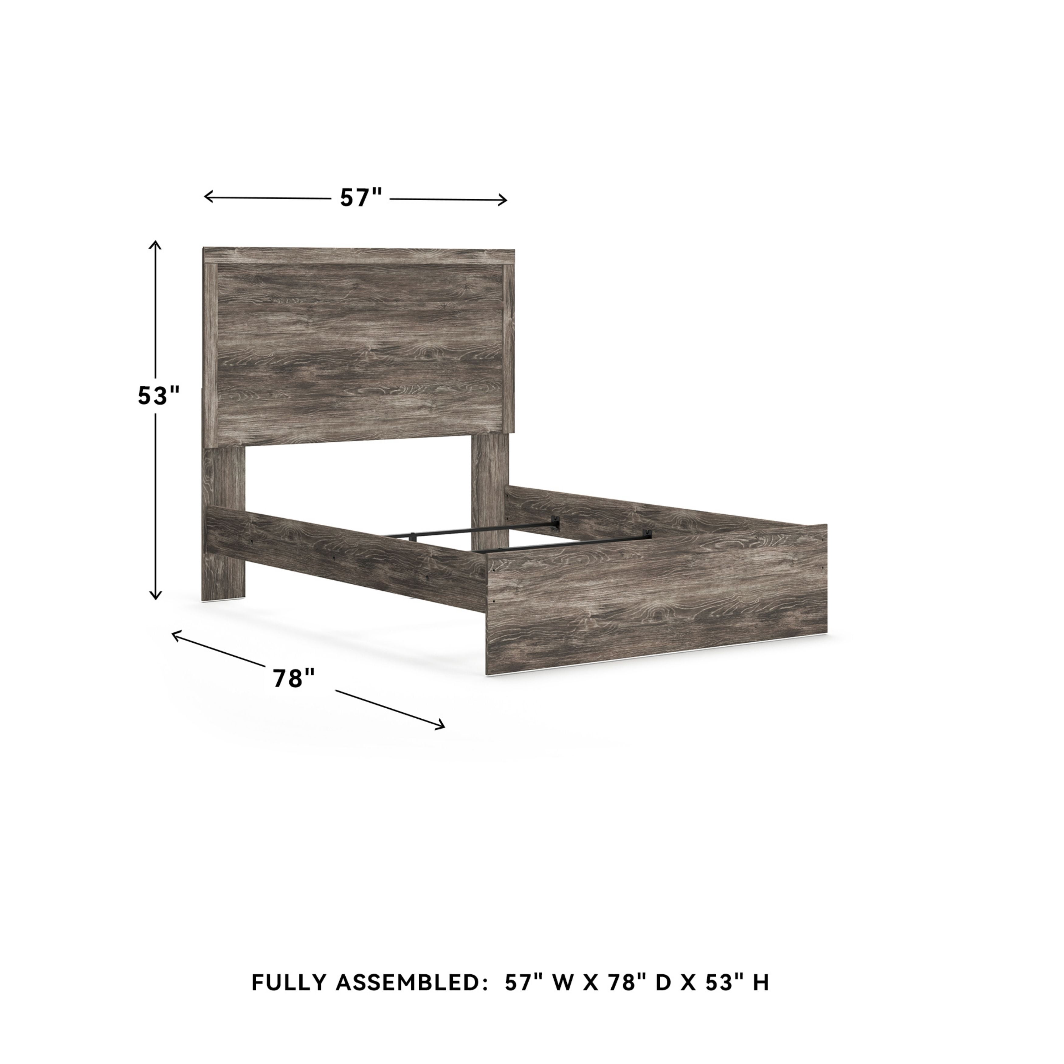 Signature Design by Ashley Ralinksi Kids Full Panel Bed in Gray Finish