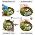 thumbnail image 2 of FMSHPON Panda in Forest Set of 4 Round Coaster for Drinks, Absorbent Ceramic Stone Coasters Cup Mat with Cork Base for Home Kitchen Room Coffee Table Bar Decor, 2 of 6