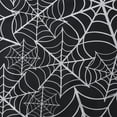 thumbnail image 4 of Way to Celebrate! Black Metallic Spiderweb Halloween Shower Curtain, 72" x 72, 4 of 6