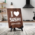 thumbnail image 4 of I Love Sushi Table Sign with Acrylic Stand (6x8“) | Decoration For Sushi Lovers, 4 of 8