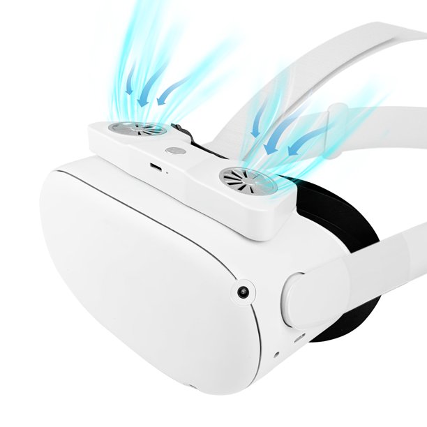 Parasom VR Facial Interface with Air Circulation Fan for Oculus Quest 2 Keeps Lens From Foging