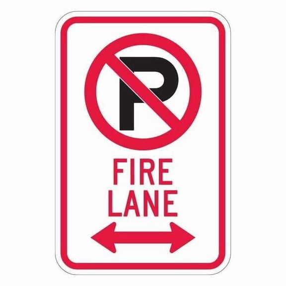 Lyle Fire Lane Parking Sign,18" x 12" T1-1059-EG_12x18