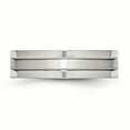 thumbnail image 3 of Stainless Steel Grooved 6mm Satin and Polished Band, 3 of 10
