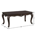 thumbnail image 4 of Cherry Wood Coffee Table with Storage Shelf and Sturdy Construction 1-Piece, 4 of 6