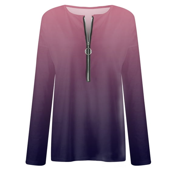 Gubotare Plus Size Tops For Women Women's Long Sleeve Pullovers Cowl Neck Tunic Shirt Casual Sweatshirt Tops,Y L