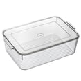 thumbnail image 2 of Refrigerador Caja de mantenimiento fresco Cajón transparente de PET Refrigerador Organizador de almacenamiento de bebidas con tapa, Estilo alto ensanchado Advancent HA005035-02, 2 of 7