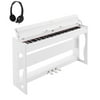 Glarry 88 Key Home Digital Piano Standard Action Vertical Type Keyboards with Furniture Stand , Electric Keyboards Piano MP3/USB/MIDI/Bluetooth Function, Triple Pedals, Headphone