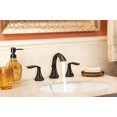 thumbnail image 3 of Moen T6420BN Eva Two-Handle High-Arc 8-Inch Widespread Bathroom Faucet, Valve Required, Brushed Nickel, 3 of 7