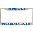 thumbnail image 1 of U.S. Air Force AFCQMI License Plate Frame, 1 of 1