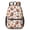 Football Leaf White, variant on Football Helmet Beige Pattern 17" School Backpacks for Teens,Waterproof Oxford Fabric,S-Shape Padded Straps for School,Travel,Hiking,Camping