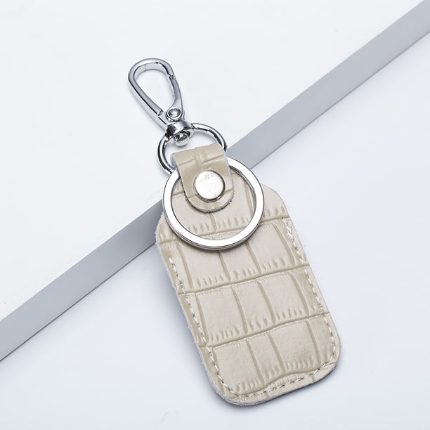 Llavero de control de acceso con cubierta protectora rectangular en forma de gota de cuero integrada y creativa