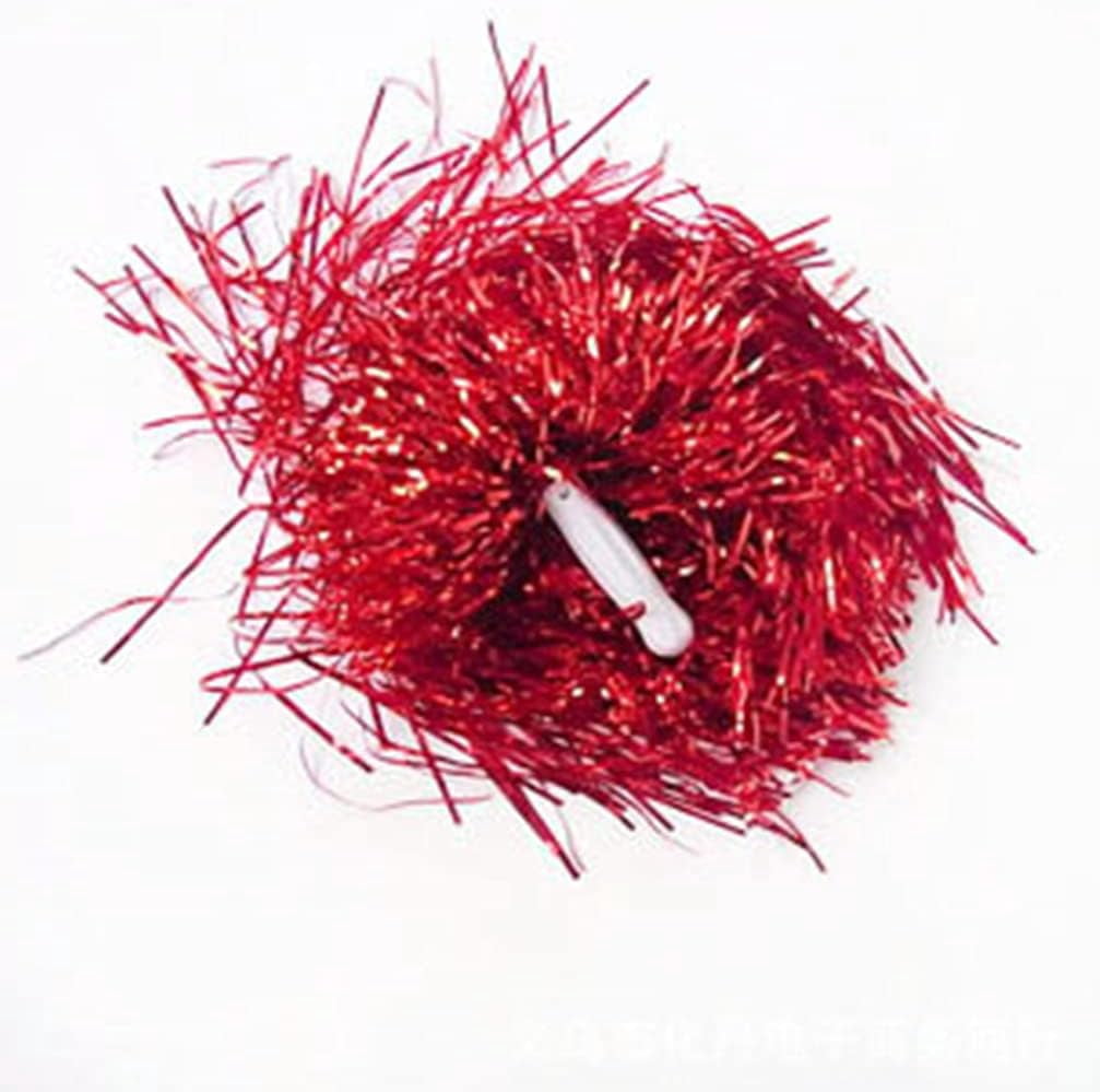 LINLIN 5 Pairs Cheerleading Pom Poms Hand Flowers Cheerleader Pompoms Cheering Hand Flowers for Sports Meeting Cheers Ball Game Dance Fancy Dress Night Party Assorted Color