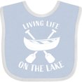 thumbnail image 3 of Inktastic Living Life on the Lake Boys or Girls Baby Bib, 3 of 4