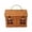 Brown, variant on Woven Rattan House Shaped Storage Basket with Lid and Folding Handle, Decorative Container for Picnics, Easter, and Home Organization