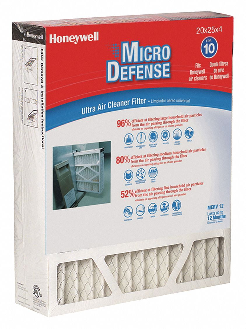 Honeywell Air Filter,MERV 12,20x25x4" CF200A1016/E