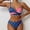 Blue, variant on Womens High Waisted Bikini Sets Tummy Control Bathing Suits Push Up Swimsuits Two Piece Swim Suit 2026