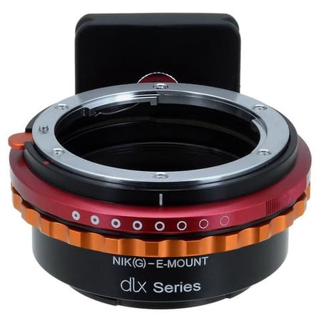 Fotodiox DLX Lens Mount Adapter - Nikon Nikkor F Mount G-Type D/SLR Lens to Sony Alpha E-Mount Mirrorless Camera Body