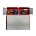 thumbnail image 3 of Seville Classics UltraHD® Stacking Top Steel Body Lockable Storage Cabinet Organizer Shelving Unit, 60" W x 24" D x 18.5" H, Red, 3 of 5