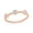 Pink - Gold Vermeil Plated silver, variant on 1/20 Ct Natural Diamond Band Ring for Women 925 Sterling Silver Rose Gold Vermeil Stackable Jewelry Gift for Her