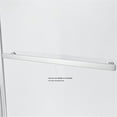 thumbnail image 7 of Vinnova 317131-HD-PC 31 x 55 in. Olivenza Hinged Frameless Tub Door, Polished Chrome, 7 of 7