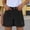 Black#, variant on Denim Shorts for Women Mid Rise Ripped Jean Shorts Stretchy Folded Hem Hot Short Jeans Dark Blue 8(L)