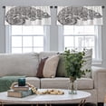 thumbnail image 5 of LALILO Kitchen Curtain Valance Doodle Tattoo Animal Lizard Rod Pocket Window Curtain 52"x 18" Set of 2, 5 of 7