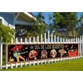 thumbnail image 1 of Cartel para vallas con forma de calavera de azúcar con forma de nepósido del Día de los Muertos, 50 x 250 cm, 1 of 5