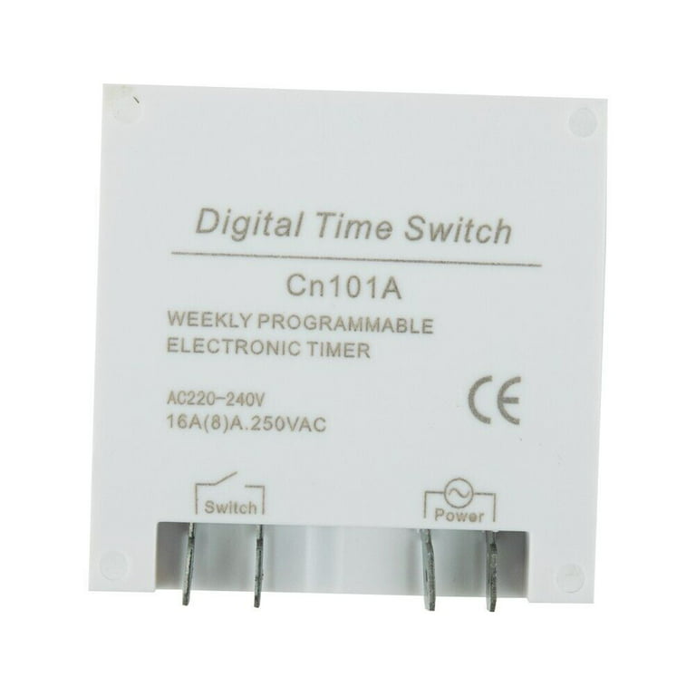 Neoteck DC 12V Timer Switch 16A Digital Electronic LCD Time Relay Switch Programmable Timer with Wire Connectors Waterproof Cover