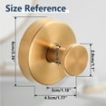 thumbnail image 7 of FEOYA Towel Hooks for Bathrooms Hanging Stainless Steel Hook Metal Robe Hanger Suction Cup Hooks No Drill Wall Hooks Coat Hook for Door Hotel Depot Entrance Kitchen Clothes Closet Gold, 7 of 7