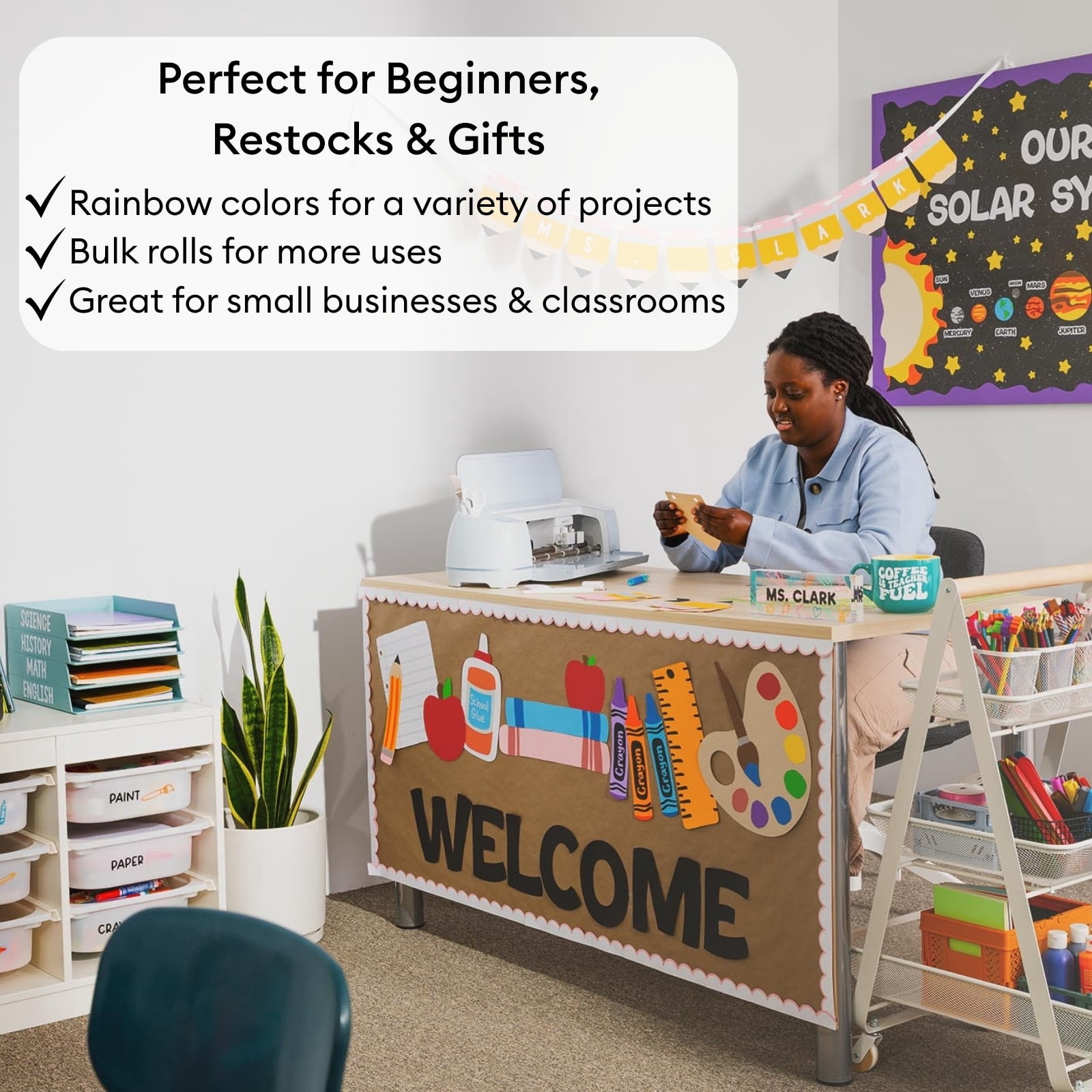 Cricut Rainbow Vinyl Materials Bundle DIY Set