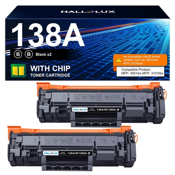Cartucho de tóner HALLOLUX 138A negro compatible con HP 138A