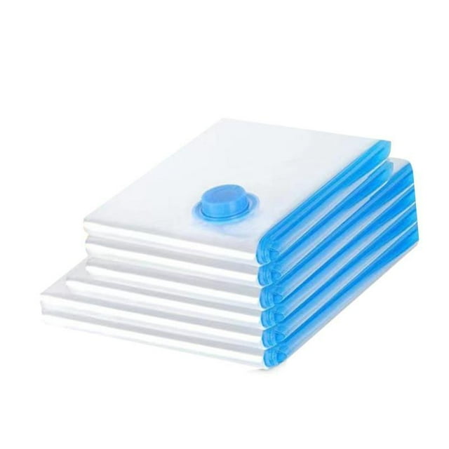 Tnarru 6 Pcs Sacs de Rangement sous Vide Économiseurs d'Espace Sacs de Compression sous Vide pour Poupée Oreillers Vêtements