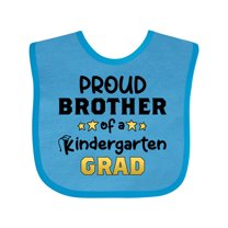 Inktastic Proud Brother of a Kindergarten Grad Boys Baby Bib