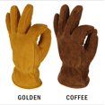thumbnail image 2 of Guantes cálidos, guantes de invierno, guantes de piel de vacuno resistentes al frío, guantes de trabajo al aire libre, guantes gruesos resistentes a bajas temperaturas, guantes de esquí, marrón M oso de fresa Electrónica, 2 of 5