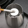 thumbnail image 2 of Cigars Ashtray Stainless Steel Office CarRainproof, 2 of 3