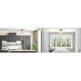 thumbnail image 2 of 1-Light Semi-Flush Mount Ceiling Light, Matte Brass, Frosted Ribbed Glass Shade, Home Improvement, Dining Room, Kitchen, 2 of 11