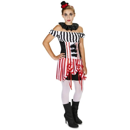 Carn-Evil Vintage Clown Dress Teen Halloween Costume