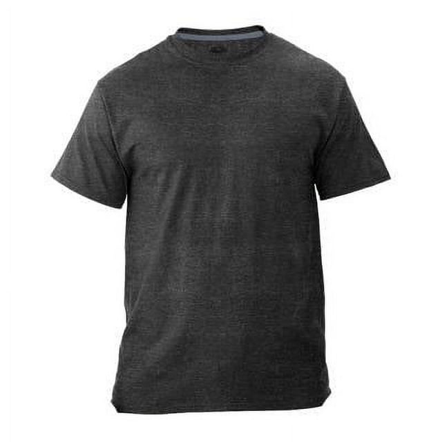 Playera Fruit Of The Loom para Hombre, Cuello Redondo Manga Corta Negro Jaspe Talla G