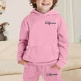 thumbnail image 5 of XUELUO Toddler Girls Outfits Sets Sports 2 Piece Letter Print Hoodie And Joggers Tracksuit Casual Pullover Sweatshirt Pants Playwear, 5 of 6