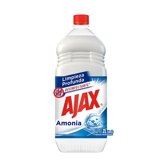 Limpiador Multiusos Líquido Ajax Amonia Máxima Eficacia 2 L