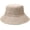 Khaki, variant on Large Bucket Hat Women Big-Brimmed Fisherman Hat Unisex Pure Color Basin Caps with Adjustable Chin Strap Pin Decorate