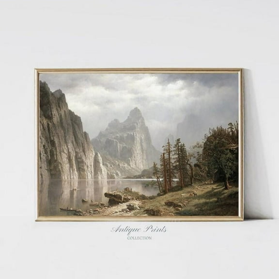 Dopaprint UNFRAMED PAPER POSTER Yosemite Valley Wall Art, National Park Vintage Print, Yosemite Painting, Landscape Wall Art, Farmhouse Wall Decor Art