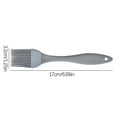 thumbnail image 2 of IMossad Silicone Pastry Pastry Brush, Heat Resistant Brush for Baking Cooking Food, BPA Free Kitchen Brush for Sauce Butter Oil, Stainless Steel Core Design for Barbecue BBQ Grilling,Gray, 2 of 3
