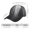 thumbnail image 2 of Salouo Monochrome Abstract Lines for Unisex-Adult Baseball Cap Golf Dad Hat Outdoor Cap Mountain Dad Hat Adjustable Fit Sports Hat for Men & Women, 2 of 6