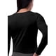 thumbnail image 4 of Sivvan Scrubs Para Mujer - Camiseta Cómoda De Manga Larga, Paquete De 2 - S85002 - Negro/Blanco - M, 4 of 5