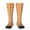 thumbnail image 2 of Lsque Dachshund Dog Puppy Printed Crew Socks Men's Women's LightWeight Thin Casual Calf Socks ,Knee High Socks,Cotton Socks, 2 of 9