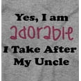 thumbnail image 2 of Adorable Like My Uncle Nephew Niece Toddler Boy Girl T Shirt Infant Toddler Brisco Brands 3T, 2 of 6